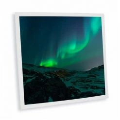 DELITECH Pack De 1 Dalle LED Imprimée - Aurore Boréale - 600x600mm - Fabriqué En France (alimentation Non Fournie)