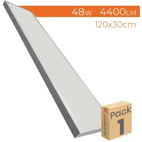 LED ATOMANT SL Kit Panneau LED 120x30cm 48W 4400LM + Support De Surface Blanc | Blanc Chaud 3000K - Pack 1 Pce. 3 LED ATOMANT SL Kit Panneau LED 120x30cm 48W 4400LM + Support De Surface Blanc | Blanc Chaud 3000K - Pack 1 Pce.