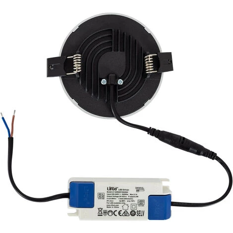 LEDKIA Spot Encastrable Dalle LED Ronde Slim Surface 8W LIFUD Grise Coupe Ø75mm Downlight Panel Blanc Neutre 4500K - Blanc Neutre 4500K 7 LEDKIA Spot Encastrable Dalle LED Ronde Slim Surface 8W LIFUD Grise Coupe Ø75mm Downlight Panel Blanc Neutre 4500K - Blanc Neutre 4500K – Image 5
