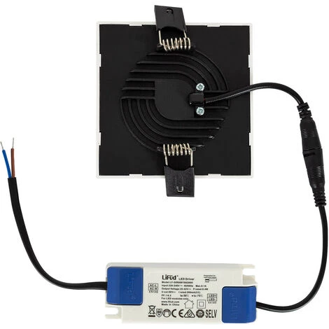 LEDKIA Spot Encastrable Dalle LED Carrée High Lumen 8W LIFUD Coupe Ø75mm Downlight Panel Blanc Neutre 4000K - Blanc Neutre 4000K 7 LEDKIA Spot Encastrable Dalle LED Carrée High Lumen 8W LIFUD Coupe Ø75mm Downlight Panel Blanc Neutre 4000K - Blanc Neutre 4000K – Image 5