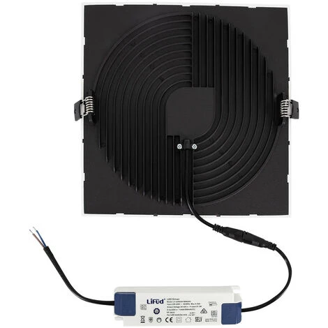 LEDKIA Spot Encastrable Dalle LED CarréeHigh Lumen 30W LIFUD Coupe Ø205mm Downlight Panel Blanc Neutre 4000K - Blanc Neutre 4000K 7 LEDKIA Spot Encastrable Dalle LED CarréeHigh Lumen 30W LIFUD Coupe Ø205mm Downlight Panel Blanc Neutre 4000K - Blanc Neutre 4000K – Image 5
