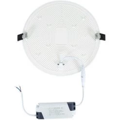 LEDKIA Spot Encastrable Dalle LED Ronde Slim Surface 36W IP54 Coupe Ø200mm Downlight Panel Blanc Neutre 4000K - Blanc Neutre 4000K -Panneau LED Soldes 2022 41307147 5