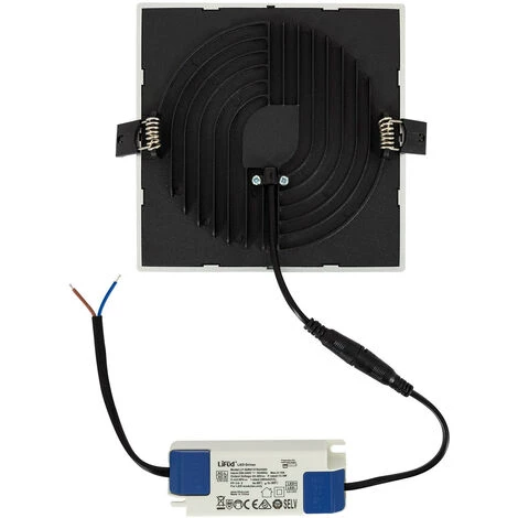 LEDKIA Spot Encastrable Dalle LED CarréeHigh Lumen 16W LIFUD Silver Coupe Ø135mm Downlight Panel Blanc Neutre 4000K - Blanc Neutre 4000K 7 LEDKIA Spot Encastrable Dalle LED CarréeHigh Lumen 16W LIFUD Silver Coupe Ø135mm Downlight Panel Blanc Neutre 4000K - Blanc Neutre 4000K – Image 5