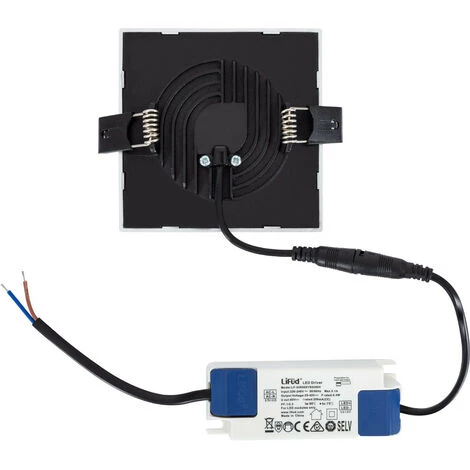 LEDKIA Spot Encastrable Dalle LED Carrée High Lumen 8W LIFUD Silver Coupe Ø75mm Downlight Panel Blanc Neutre 4000K - Blanc Neutre 4000K 7 LEDKIA Spot Encastrable Dalle LED Carrée High Lumen 8W LIFUD Silver Coupe Ø75mm Downlight Panel Blanc Neutre 4000K - Blanc Neutre 4000K – Image 5