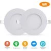 DIYOZZY 6W Petit Panneau Blanc Froid Léger Rond 220V 2 Pièces 220V 6W Blanc Froid 2pcs -Panneau LED Soldes 2022 41398991 1