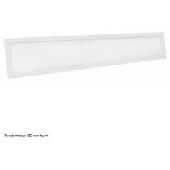 Blanc Chaud - Dalle LED NOVA - 120x15cm - 40W - DeliTech - Alim. Non Fournie - Blanc