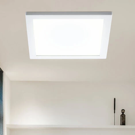 ETC-SHOP Plafonnier LED Panneau, Plafonnier Encastré, Bureau Plafonnier LED Plat, Grille Carré Blanc, 12W 800Lm Blanc Neutre, L 20,3 Cm 4 ETC-SHOP Plafonnier LED Panneau, Plafonnier Encastré, Bureau Plafonnier LED Plat, Grille Carré Blanc, 12W 800Lm Blanc Neutre, L 20,3 Cm – Image 2