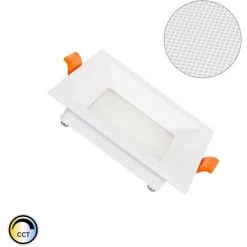LEDKIA Spot Encastrable Dalle LED Carrée Slim 7W CCT Sélectionnable Microprismatique (UGR17) LIFUD Coupe 75x75mm Downlight Panel No Flicker CCT - No Flicker CCT