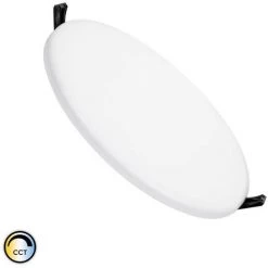 LEDKIA Spot Encastrable Dalle LED Ronde CCT Sélectionnable Slim Surface 24W Coupe Ø200mm IP54 Downlight Panel Sélectionnable (Chaud-Neutre-Froid) - Sélectionnable (Chaud-Neutre-Froid)