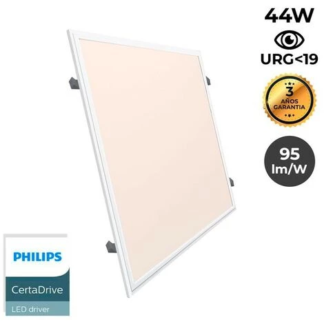 BARCELONA LED Panneau LED 60X60cm Avec Kit Encastrable 44W UGR19 Driver Philips | Blanc Chaud - Blanc Chaud 3 BARCELONA LED Panneau LED 60X60cm Avec Kit Encastrable 44W UGR19 Driver Philips | Blanc Chaud - Blanc Chaud