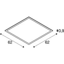 Encastré De Plafond Intérieur SLV LED PANEL, 620x620mm, UGR19, Blanc, LED, 35W, 4000K - Blanc 10 Encastré De Plafond Intérieur SLV LED PANEL, 620x620mm, UGR19, Blanc, LED, 35W, 4000K - Blanc -Panneau LED Soldes 2022 46943393 5