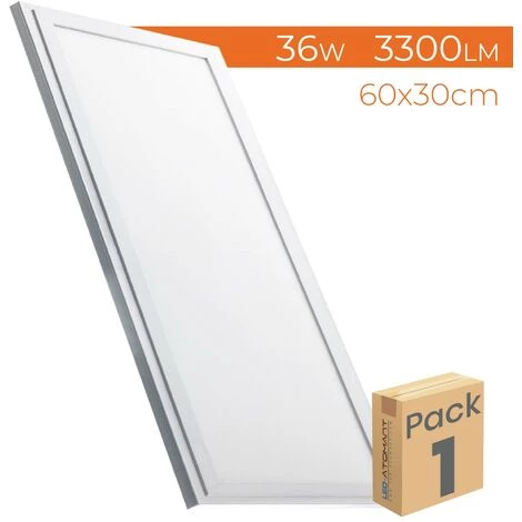 LED ATOMANT SL Panneau LED Slim Encastré 60x30cm 36W 3300LM | Blanc Neutre 4500K - Pack 1 Pce. - Blanc Neutre 4500K 3 LED ATOMANT SL Panneau LED Slim Encastré 60x30cm 36W 3300LM | Blanc Neutre 4500K - Pack 1 Pce. - Blanc Neutre 4500K