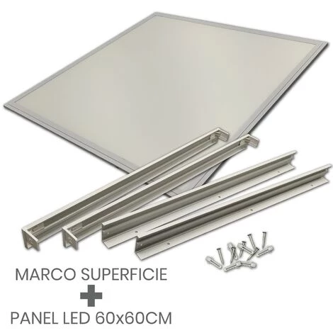 LED ATOMANT SL Kit Panneau LED 60x60cm 40W 3600LM + Support De Surface Blanc | Blanc Froid 6500K - Pack 1 Pce. - Blanc Froid 6500K 4 LED ATOMANT SL Kit Panneau LED 60x60cm 40W 3600LM + Support De Surface Blanc | Blanc Froid 6500K - Pack 1 Pce. - Blanc Froid 6500K – Image 2