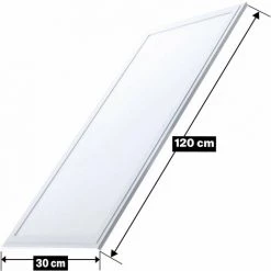 EUROPALAMP Dalle LED 40W 120X30 PMMA Blanc Neutre 4000k Haute Luminosité