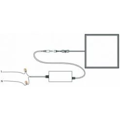 EUROPALAMP Dalle LED 40W 120X30 PMMA Blanc Neutre 4000k Haute Luminosité -Panneau LED Soldes 2022 4745500 4