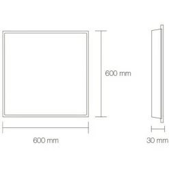 NOVOLIGHT PANEL 595*595MM 40W 3600LM LIFUD ANTI FLIKER 3000°K - 3000 -Panneau LED Soldes 2022 47945175 2