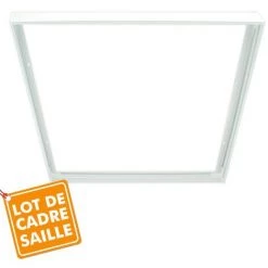 ECLAIRAGE DESIGN Lot De Kit Pose En Saillie Pour Dalle Led 60 X 60 Cm | Quantité: Lot De 3