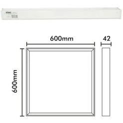 ECLAIRAGE DESIGN Lot De Kit Pose En Saillie Pour Dalle Led 60 X 60 Cm | Quantité: Lot De 3 -Panneau LED Soldes 2022 47971709 5