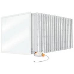 ECLAIRAGE DESIGN Lot De 20 Dalles LED Plafond 36W Eq 400W 600x600 Garantie 3 Ans | Température De Couleur: Blanc Neutre 4000K