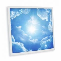 DELITECH Pack De 1 Dalle LED Imprimée - Heaven - 600x600mm - Fabriqué En France (alimentation Non Fournie)