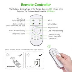 KARTOKNER Plafonnier LED Carré Puissant En Blanc – Panneau LED 12 W, 2800-6500K Gradation En Continu – Idéal Pour Salon, Bureau Ou Atelier -Panneau LED Soldes 2022 49666297 4