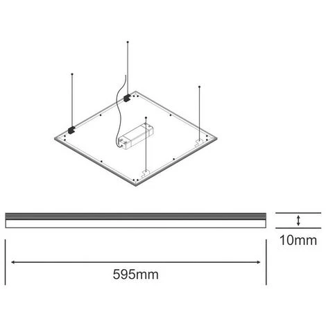 INSPIRED LIGHTING Inspired Techtouch - X2 Panel - Panneau LED 595 X 595mm 42W 6400K (cadre Blanc) (1, 1) 4 INSPIRED LIGHTING Inspired Techtouch - X2 Panel - Panneau LED 595 X 595mm 42W 6400K (cadre Blanc) (1, 1) – Image 2