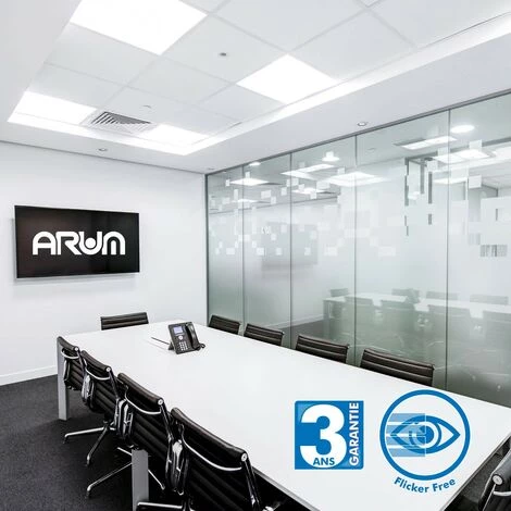 ARUM LIGHTING Dalle Led De Plafond 60 X 60 40W Eq 400W Professionnel | Température De Couleur: Blanc Chaud 3000K 5 ARUM LIGHTING Dalle Led De Plafond 60 X 60 40W Eq 400W Professionnel | Température De Couleur: Blanc Chaud 3000K – Image 3