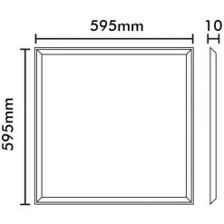 ARUM LIGHTING Dalle Led De Plafond 60 X 60 40W Eq 400W Professionnel | Température De Couleur: Blanc Chaud 3000K 9 ARUM LIGHTING Dalle Led De Plafond 60 X 60 40W Eq 400W Professionnel | Température De Couleur: Blanc Chaud 3000K -Panneau LED Soldes 2022 4987498 4