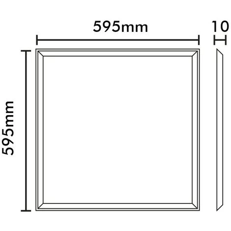 ARUM LIGHTING Dalle Led De Plafond 60 X 60 40W Eq 400W Professionnel | Température De Couleur: Blanc Chaud 3000K 6 ARUM LIGHTING Dalle Led De Plafond 60 X 60 40W Eq 400W Professionnel | Température De Couleur: Blanc Chaud 3000K – Image 4