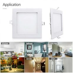 KARTOKNER 2 Pièces 9w Petit Panneau Léger Carré 220V (Blanc Chaud) -Panneau LED Soldes 2022 49926850 4