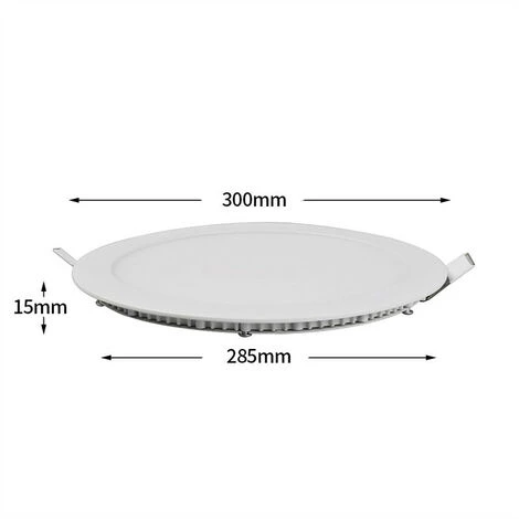 KARTOKNER 24W Encastré Spot LED Encastrable Plafond Ultra Minces Panneau Ronde Encastré Spot LED Encastrable Ultra-plats éclairage Plafond LED Encastré (Blanc Neutre ) 4 KARTOKNER 24W Encastré Spot LED Encastrable Plafond Ultra Minces Panneau Ronde Encastré Spot LED Encastrable Ultra-plats éclairage Plafond LED Encastré (Blanc Neutre ) – Image 2