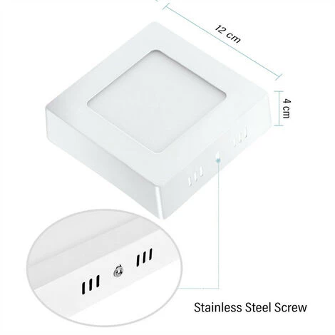 KARTOKNER Panneau Lumineux Monté En Surface 220V 6W (blanc Chaud) 4 KARTOKNER Panneau Lumineux Monté En Surface 220V 6W (blanc Chaud) – Image 2