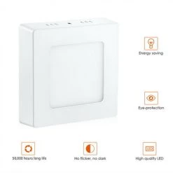 KARTOKNER Panneau Lumineux Monté En Surface 220V 6W (blanc Chaud) 10 KARTOKNER Panneau Lumineux Monté En Surface 220V 6W (blanc Chaud) -Panneau LED Soldes 2022 49992260 4