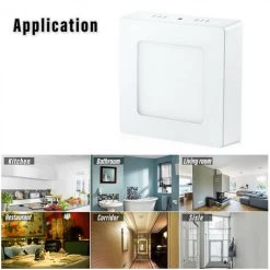 KARTOKNER Panneau Lumineux Monté En Surface 220V 6W (blanc Chaud) 11 KARTOKNER Panneau Lumineux Monté En Surface 220V 6W (blanc Chaud) -Panneau LED Soldes 2022 49992260 5