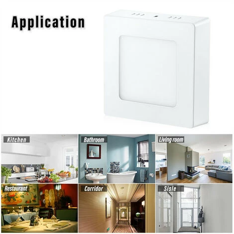 KARTOKNER Panneau Lumineux Monté En Surface 220V 6W (blanc Chaud) 7 KARTOKNER Panneau Lumineux Monté En Surface 220V 6W (blanc Chaud) – Image 5