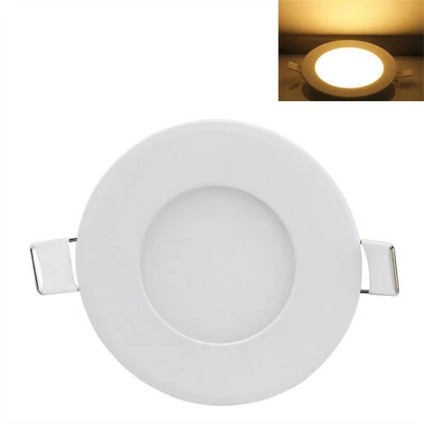 KARTOKNER 3W Encastré Spot LED Encastrable Plafond Ultra Minces Panneau Ronde Encastré Spot LED Encastrable Ultra-plats éclairage Plafond LED Encastré (Blanc Chaud ) 5 KARTOKNER 3W Encastré Spot LED Encastrable Plafond Ultra Minces Panneau Ronde Encastré Spot LED Encastrable Ultra-plats éclairage Plafond LED Encastré (Blanc Chaud ) – Image 3