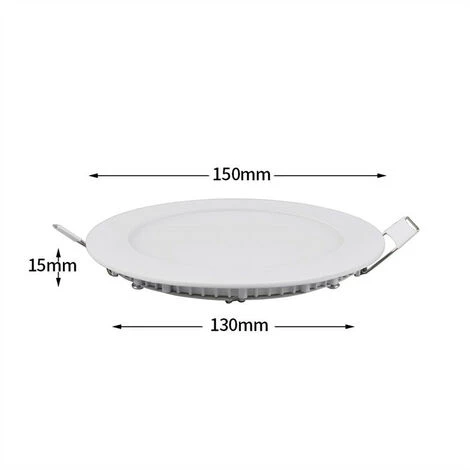 KARTOKNER 9W Encastré Spot LED Encastrable Plafond Ultra Minces Panneau Ronde Encastré Spot LED Encastrable Ultra-plats éclairage Plafond LED Encastré (Blanc Neutre ) 4 KARTOKNER 9W Encastré Spot LED Encastrable Plafond Ultra Minces Panneau Ronde Encastré Spot LED Encastrable Ultra-plats éclairage Plafond LED Encastré (Blanc Neutre ) – Image 2