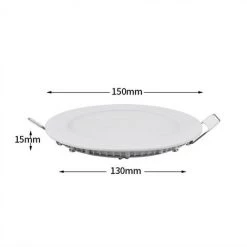 KARTOKNER 9W Encastré Spot LED Encastrable Plafond Ultra Minces Panneau Ronde Encastré Spot LED Encastrable Ultra-plats éclairage Plafond LED Encastré (Blanc Chaud ) -Panneau LED Soldes 2022 50062836 2