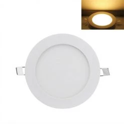 KARTOKNER 9W Encastré Spot LED Encastrable Plafond Ultra Minces Panneau Ronde Encastré Spot LED Encastrable Ultra-plats éclairage Plafond LED Encastré (Blanc Chaud ) -Panneau LED Soldes 2022 50062836 3