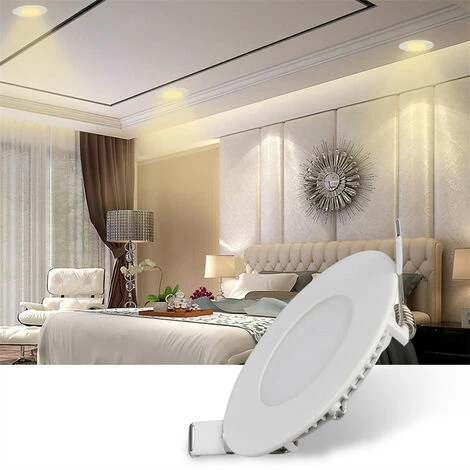 KARTOKNER 3W Encastré Spot LED Encastrable Plafond Ultra Minces Panneau Ronde Encastré Spot LED Encastrable Ultra-plats éclairage Plafond LED Encastré (Blanc Neutre ) 6 KARTOKNER 3W Encastré Spot LED Encastrable Plafond Ultra Minces Panneau Ronde Encastré Spot LED Encastrable Ultra-plats éclairage Plafond LED Encastré (Blanc Neutre ) – Image 4