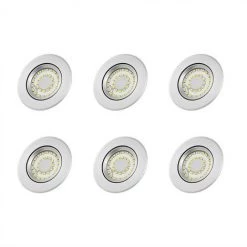 KARTOKNER Lot De 6 Spot LED Encastrable, 7W Plafonniers Encastre 3000K 220-240V Pour Cuisine Salle De Bain (Blanc Chaud)