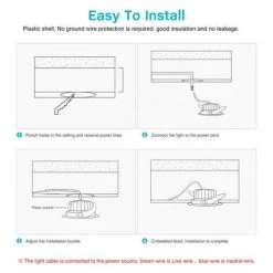 KARTOKNER Lot De 6 Spot LED Encastrable, 7W Plafonniers Encastre 3000K 220-240V Pour Cuisine Salle De Bain (Blanc Chaud) -Panneau LED Soldes 2022 50064052 3