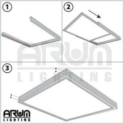 ARUM LIGHTING Kit De Pose Saillie Pour Dalle LED 60 X 60 Cm 11 ARUM LIGHTING Kit De Pose Saillie Pour Dalle LED 60 X 60 Cm -Panneau LED Soldes 2022 50579776 5