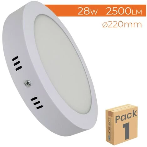 LED ATOMANT SL Plafonnier LED Rond Surface 28W PLUS 2500LM 220mm | Blanc Neutre 4500K - Pack 1 Pce. - Blanc Neutre 4500K 3 LED ATOMANT SL Plafonnier LED Rond Surface 28W PLUS 2500LM 220mm | Blanc Neutre 4500K - Pack 1 Pce. - Blanc Neutre 4500K