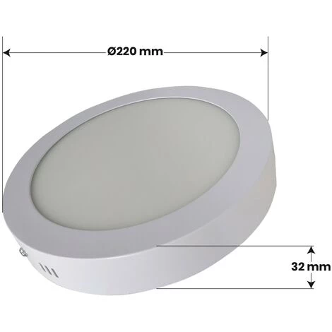 LED ATOMANT SL Plafonnier LED Rond Surface 28W PLUS 2500LM 220mm | Blanc Neutre 4500K - Pack 1 Pce. - Blanc Neutre 4500K 6 LED ATOMANT SL Plafonnier LED Rond Surface 28W PLUS 2500LM 220mm | Blanc Neutre 4500K - Pack 1 Pce. - Blanc Neutre 4500K – Image 4