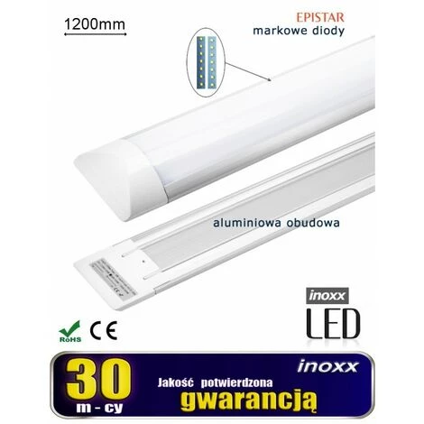 BRICOLINE Lampe De Surface Linéaire, Panneau LED Mince 120cm 40w 3000k Chaleur 3 BRICOLINE Lampe De Surface Linéaire, Panneau LED Mince 120cm 40w 3000k Chaleur