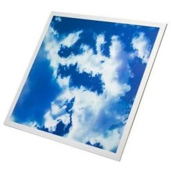 OPTONICA Panneau LED 3D Ciel 45W 60x60cm - Blanc Du Jour 6000K