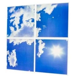 OPTONICA Panneau LED 3D Ciel 45W 60x60cm - Blanc Du Jour 6000K -Panneau LED Soldes 2022 52585969 3