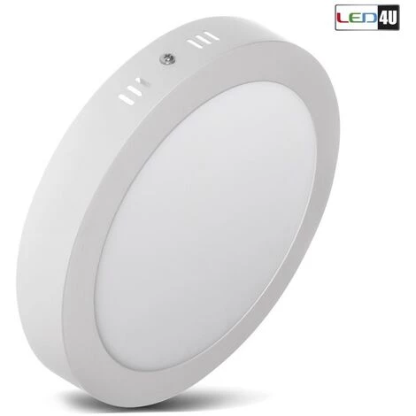 BRICOLINE LD155W 47442 Panneau LED En Saillie Mince 18W Blanc Chaud 2800-3200K Fi225 * H40mm 5 BRICOLINE LD155W 47442 Panneau LED En Saillie Mince 18W Blanc Chaud 2800-3200K Fi225 * H40mm – Image 3