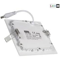 BRICOLINE Panneau LED Encastré Au Plafond Mince 6W Blanc Naturel 4000-4500K Led4U LD152N 120 * 120 * H20mm -Panneau LED Soldes 2022 52653232 3